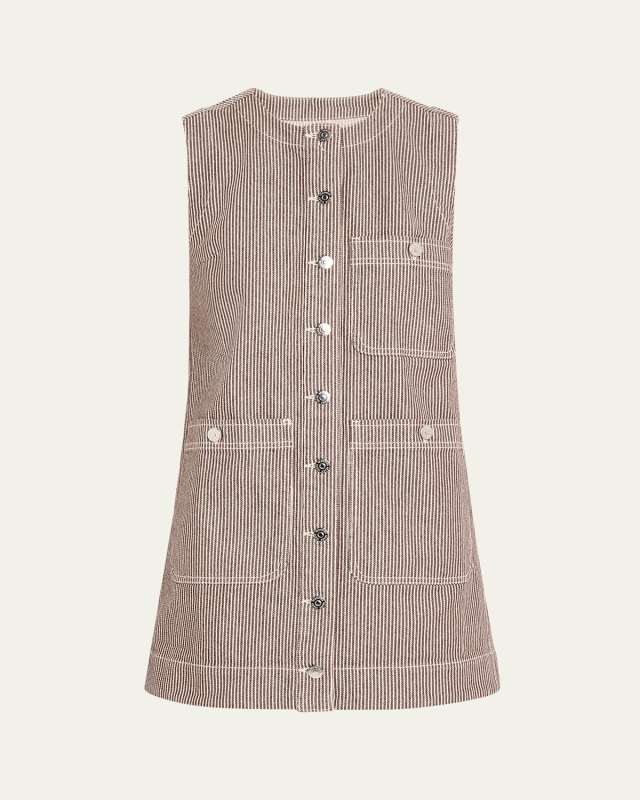 Oakley Mini Striped Shift Dress